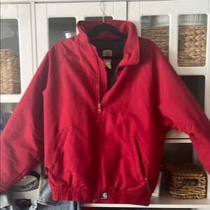 Carhartt Red Performance Jacket with High Collar